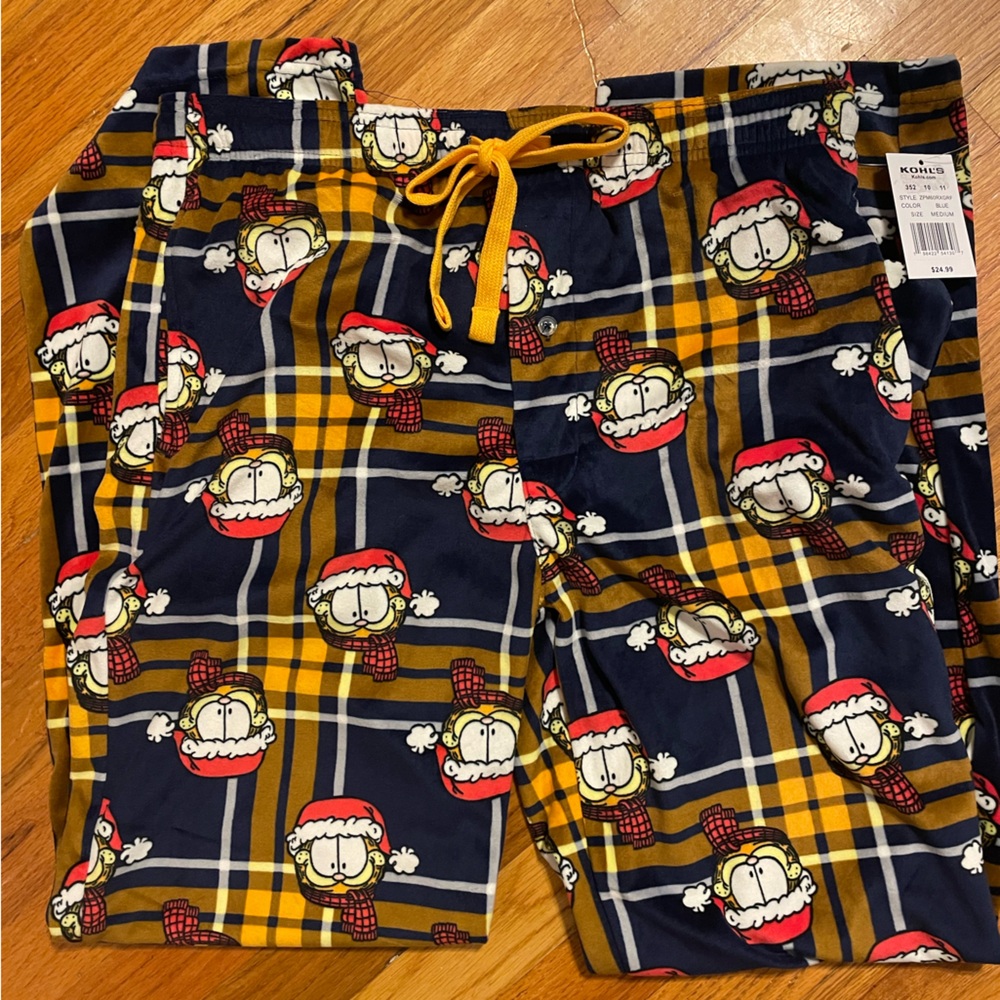 Men's Garfield Fleece Pajama Pants - Picture 3 of 8
